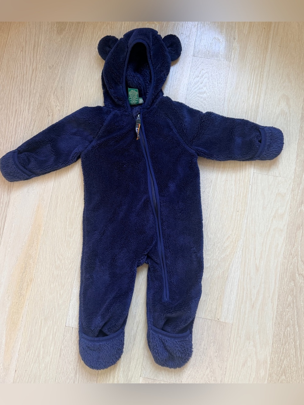 Infants' L.L.Bean Hi-Pile Fleece Bunting - Navy - Size 6-12 Months